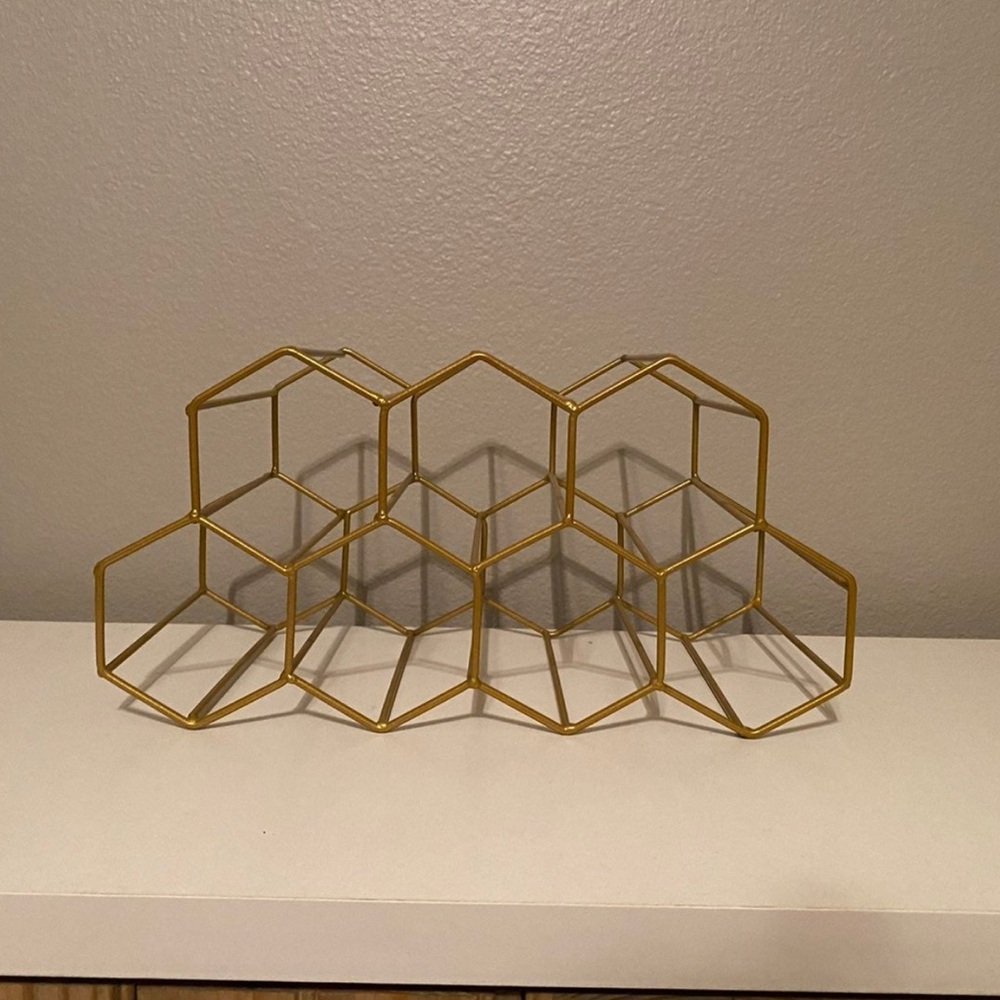 Gold Wine Rack